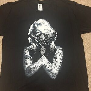 Black Graphic Short Sleeve Tee